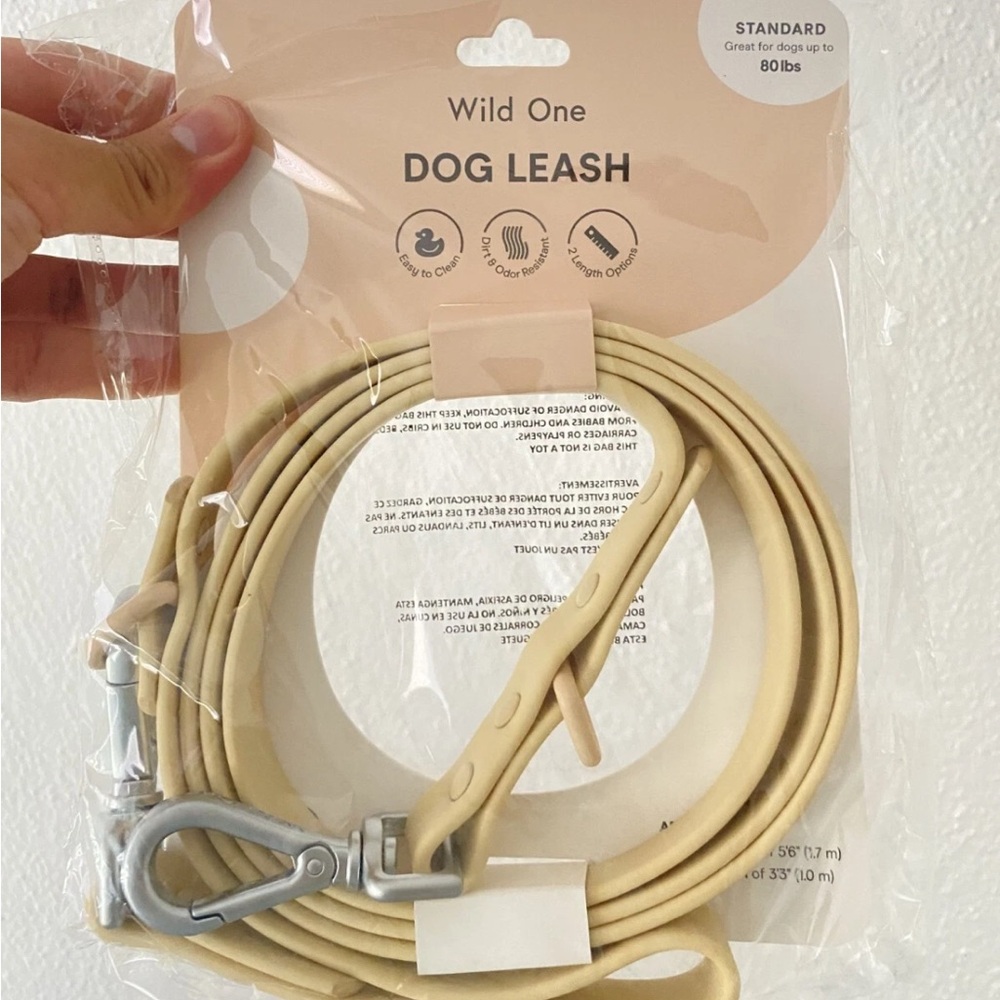 Wild One Dog Leash - Tan - New with Tags NWT - Great for Dogs up to 80 lbs
